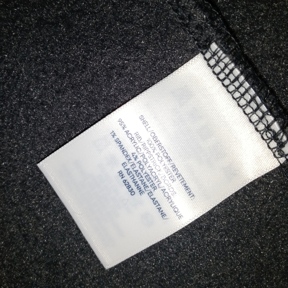 🆕 Lands' End | Cozy Boucle Fleece Coat with Hood Charcoal Grey Size Medium - Picture 3 of 9